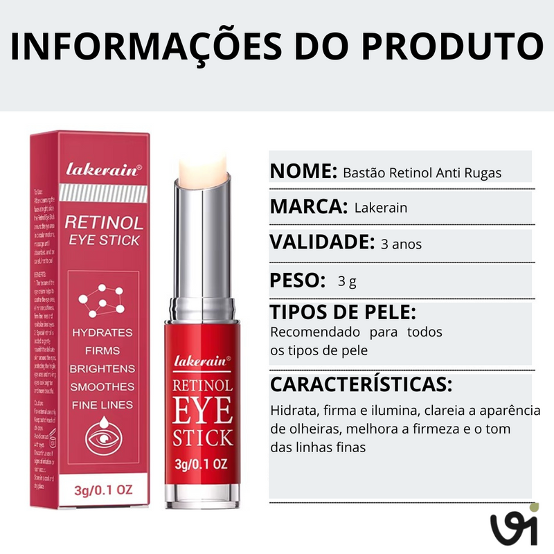 Bastão Retinol Anti Rugas Vitta
