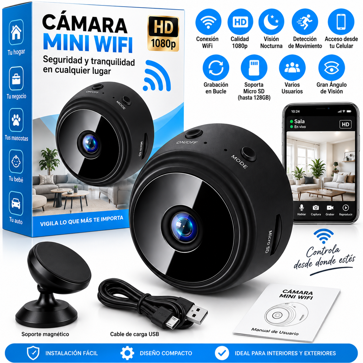 Mini Cámara Wifi