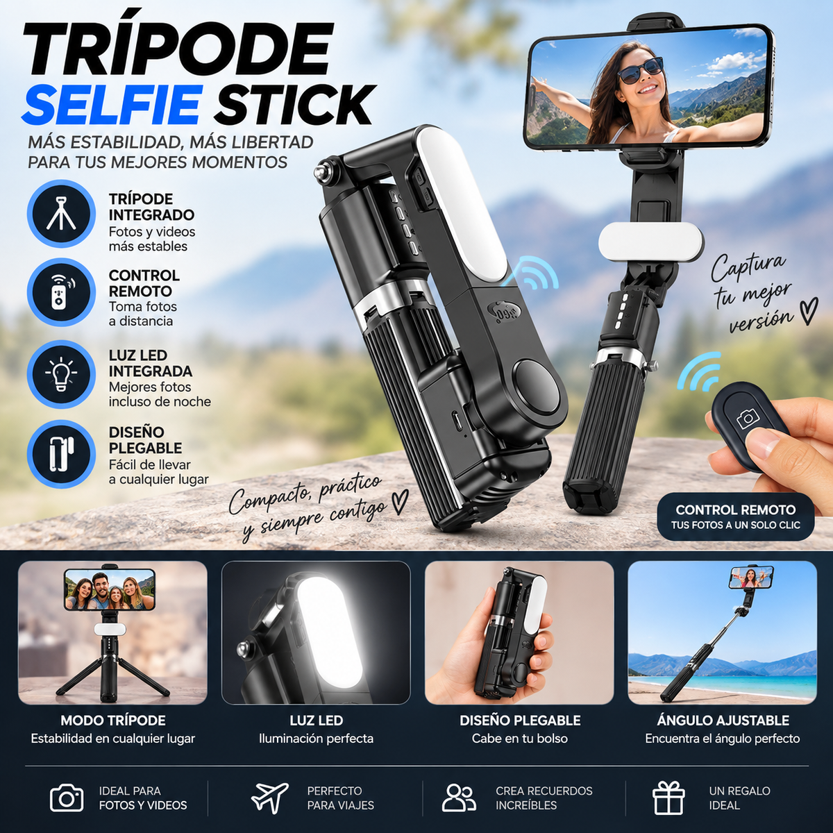 Trípode Selfie Stick