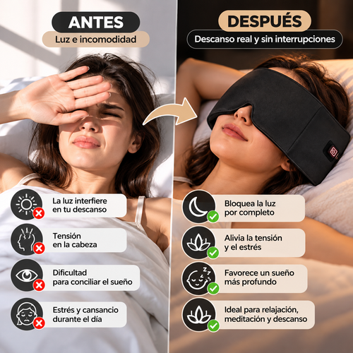Antifaz Ocular con Peso para Relajación y Descanso