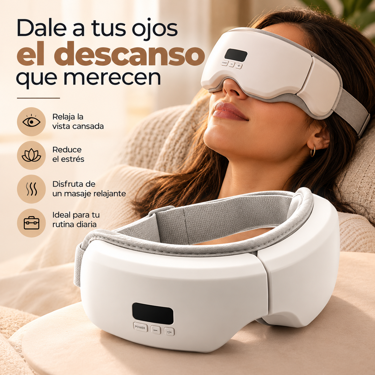 VisioRelax™ – Masajeador Ocular Eléctrico