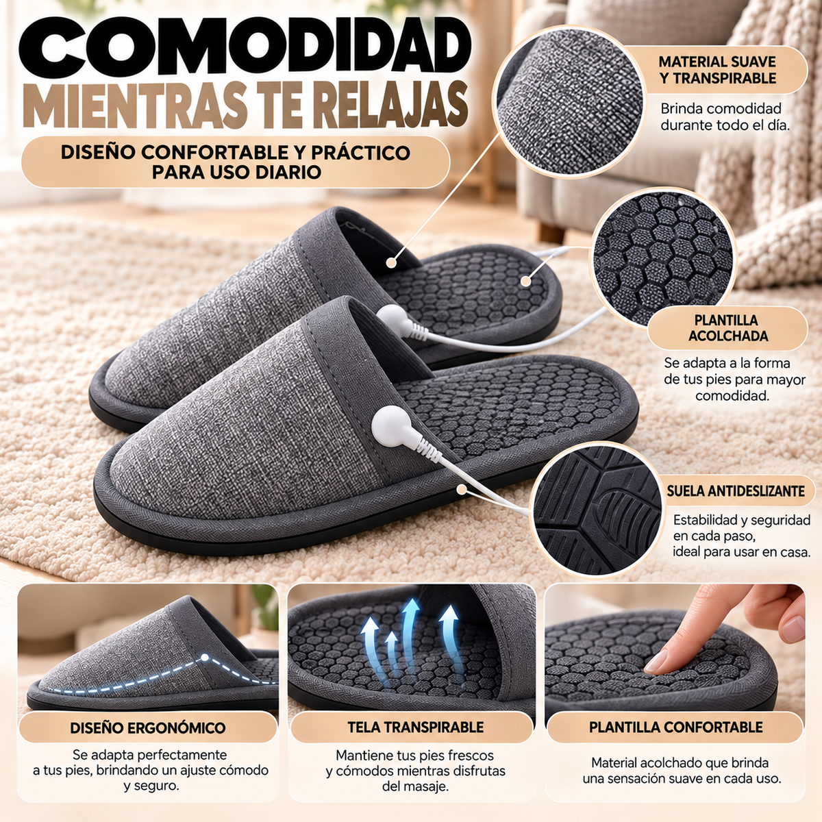 Pantuflas Masajeadoras EMS RelaxPro™