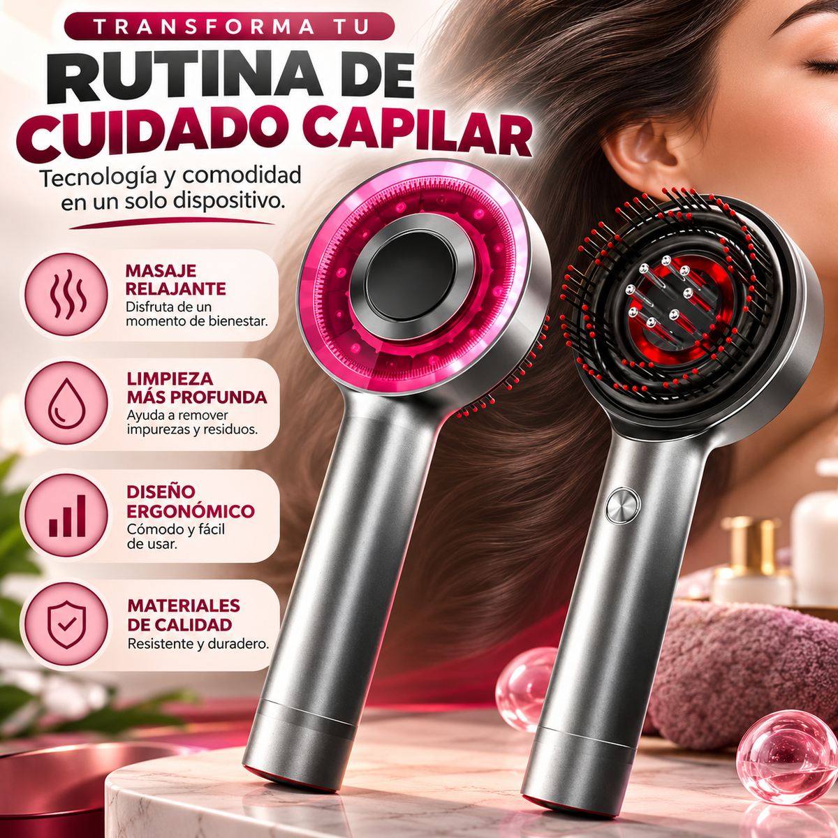 Masajeador Capilar Eléctrico Lumina™