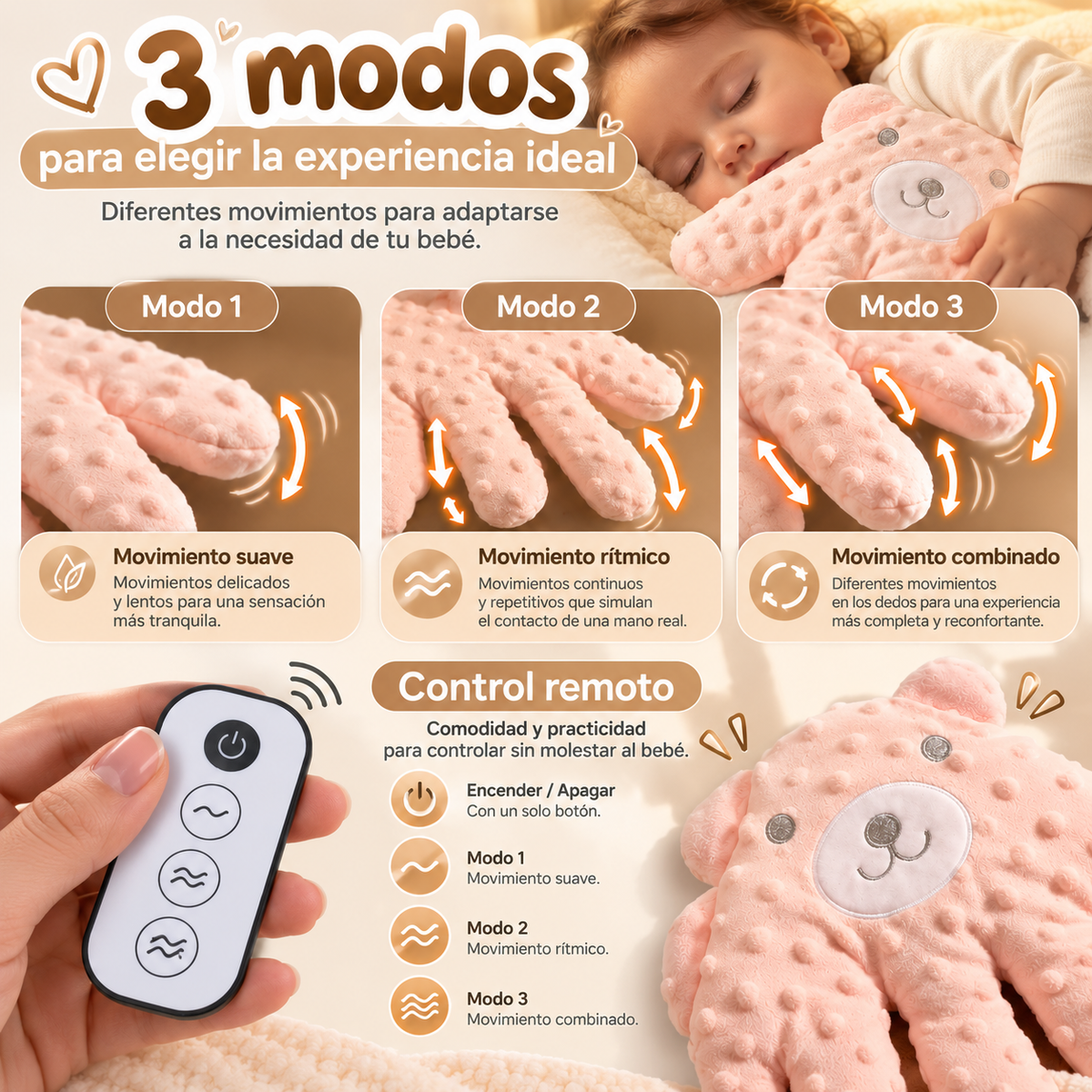 Mano Recomfort™ – Sistema Automático de Confort para Bebé