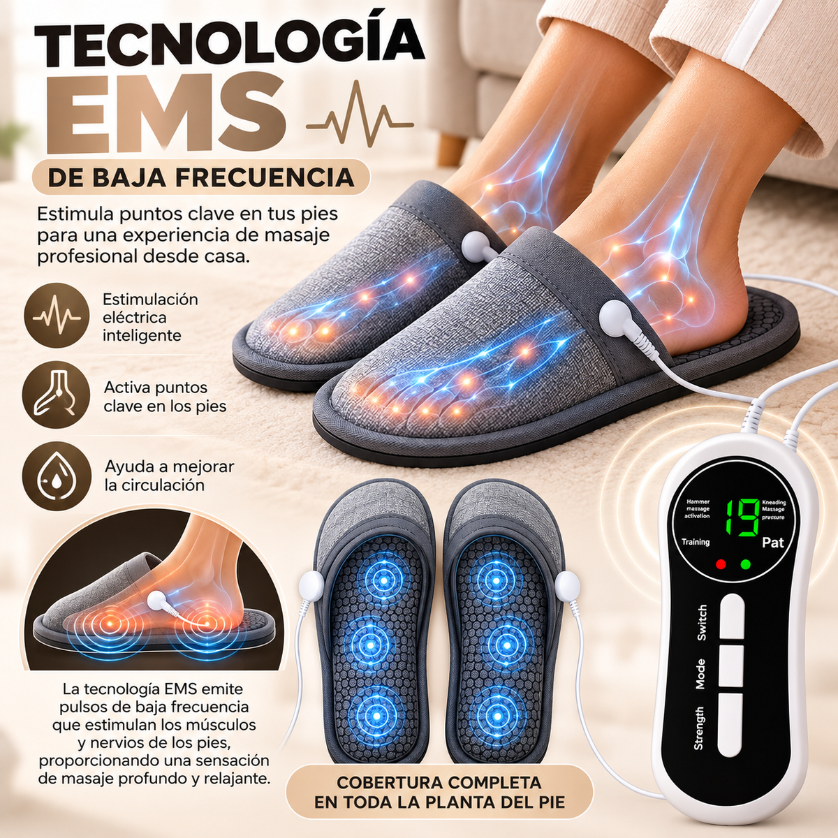 Pantuflas Masajeadoras EMS RelaxPro™