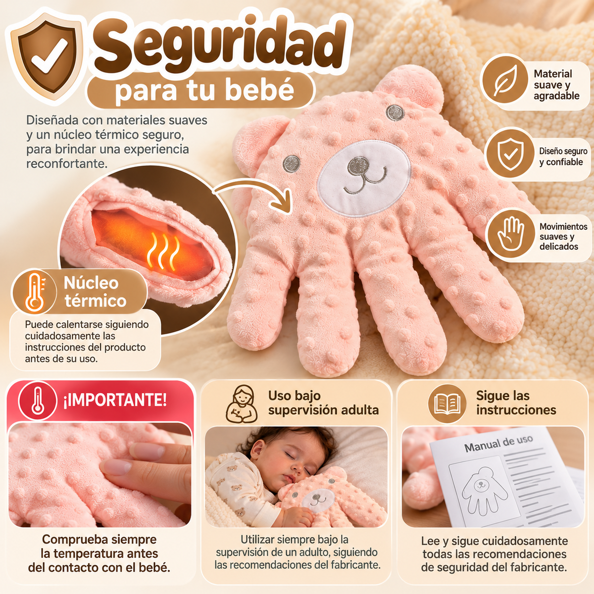 Mano Recomfort™ – Sistema Automático de Confort para Bebé