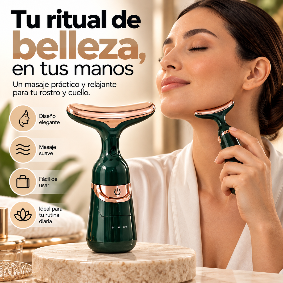 Masajeador Facial y Cervical Premium 3D