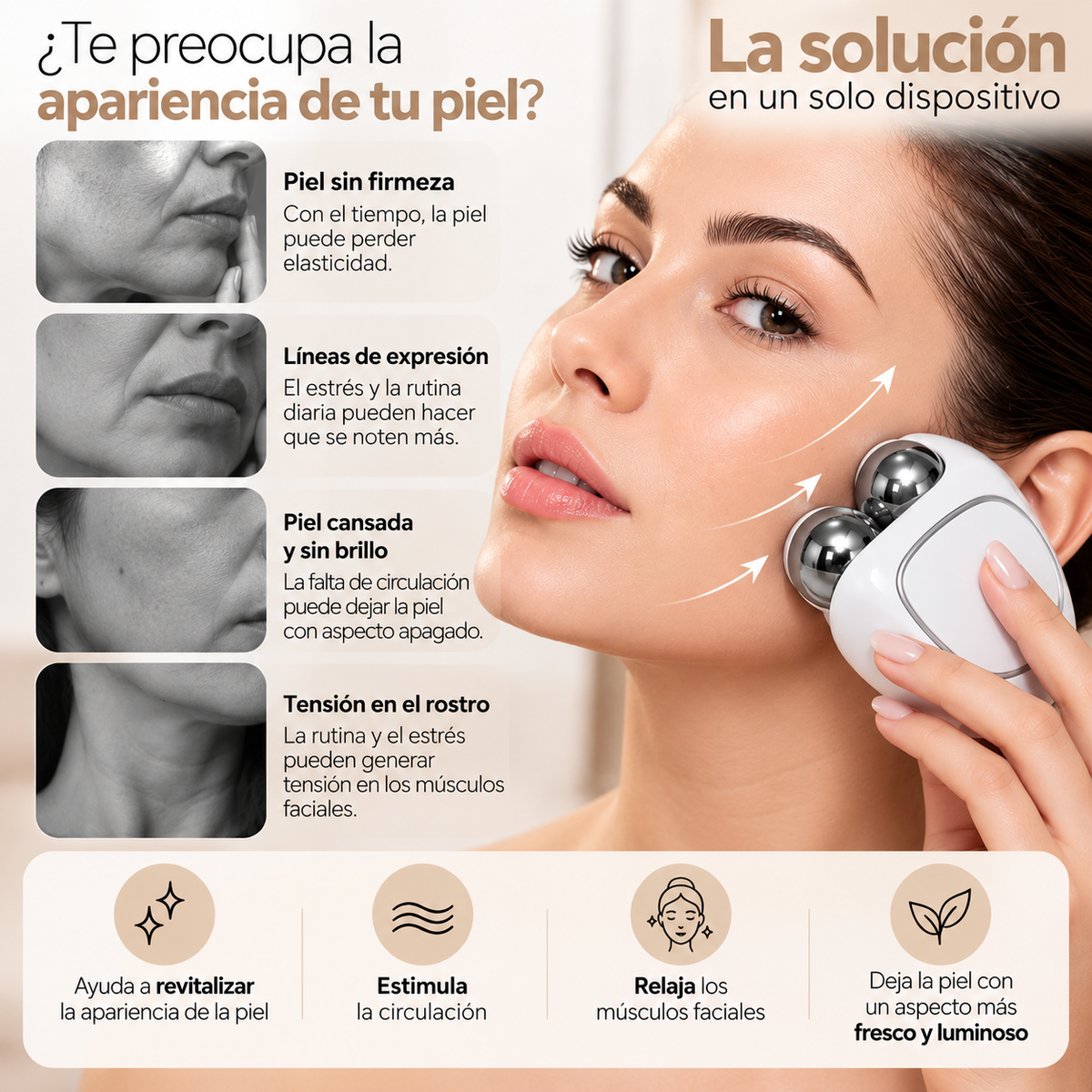 Lumière™ Masajeador Facial 3D