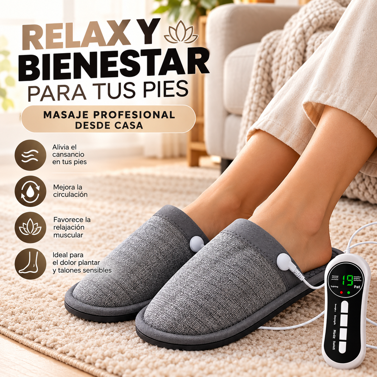 Pantuflas Masajeadoras EMS RelaxPro™