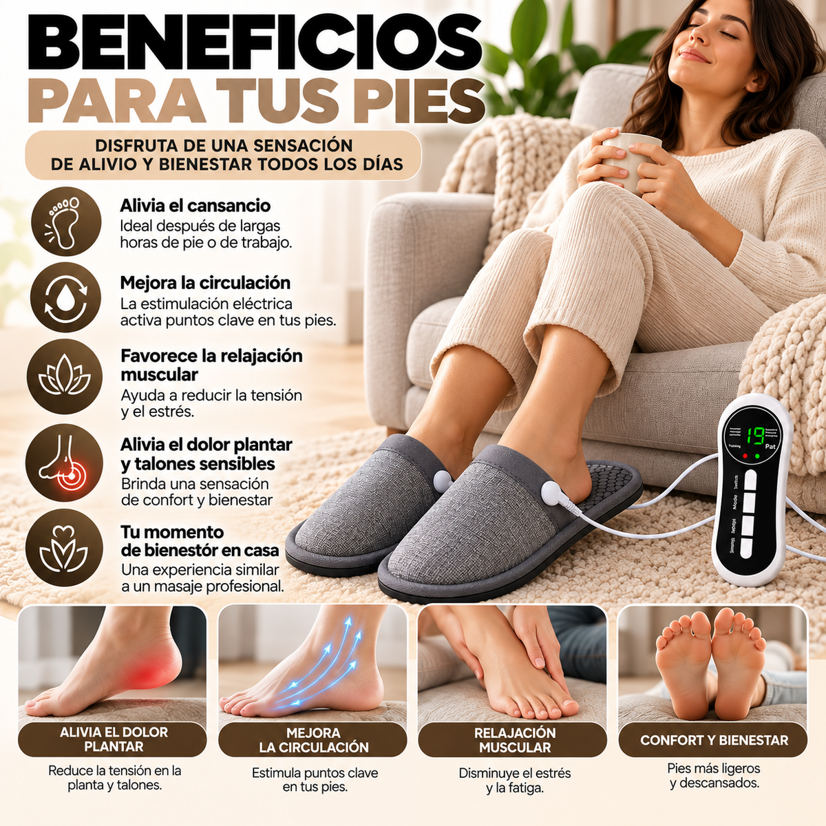 Pantuflas Masajeadoras EMS RelaxPro™
