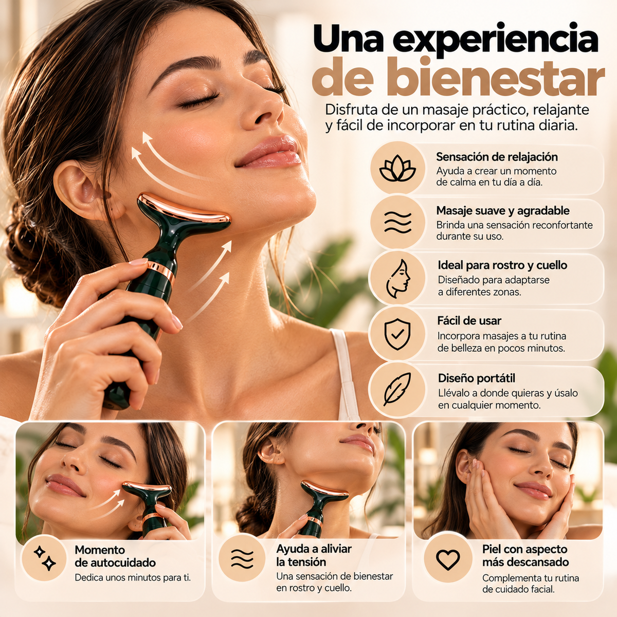 Masajeador Facial y Cervical Premium 3D
