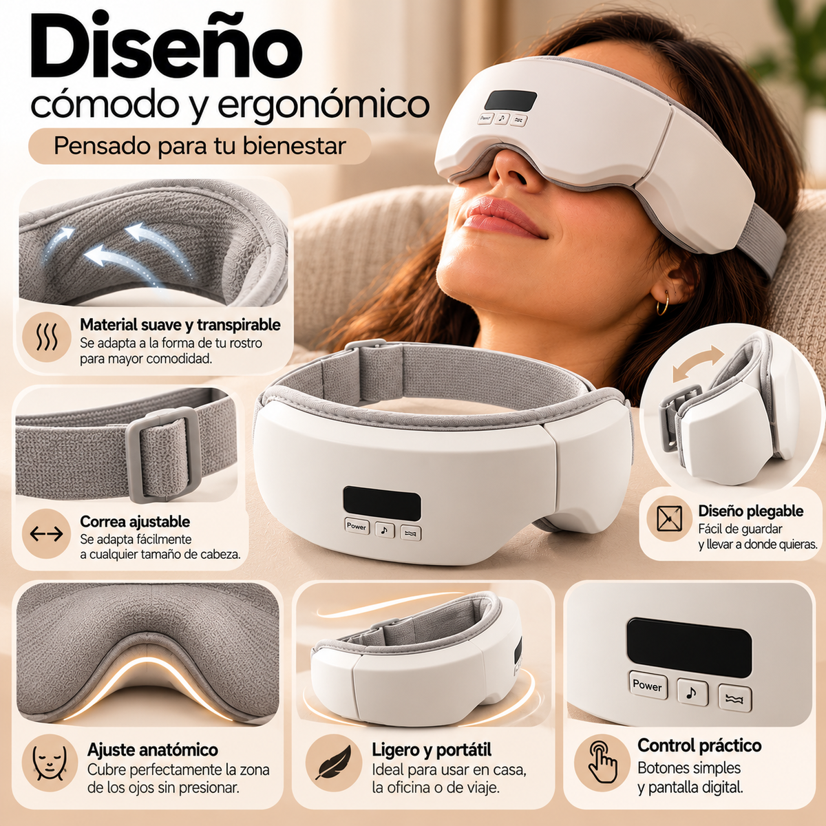 VisioRelax™ – Masajeador Ocular Eléctrico
